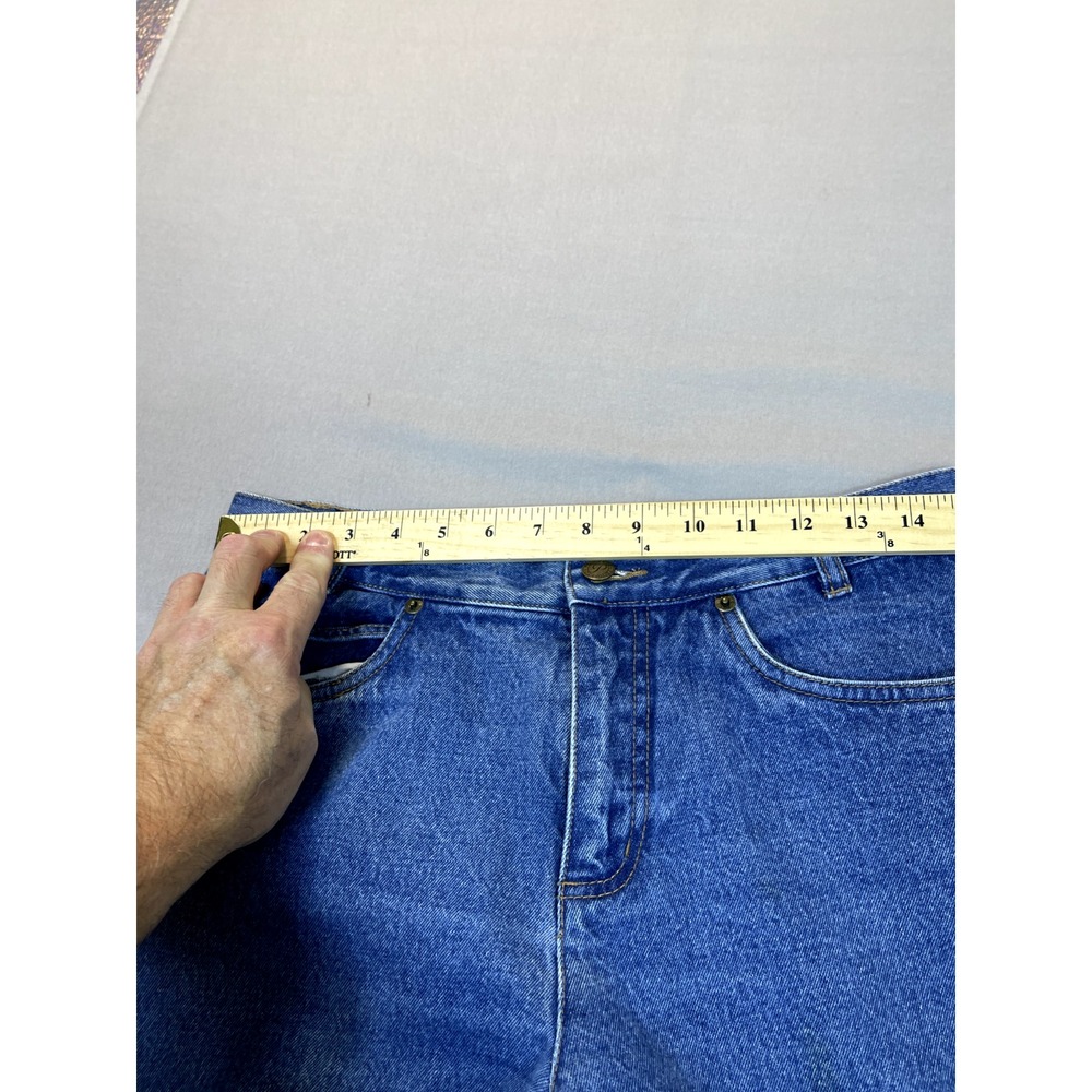 Pendleton‎ Jeans 12P Petite Womens High Waisted Straight Leg Zip Up Denim Mom - Picture 2 of 15